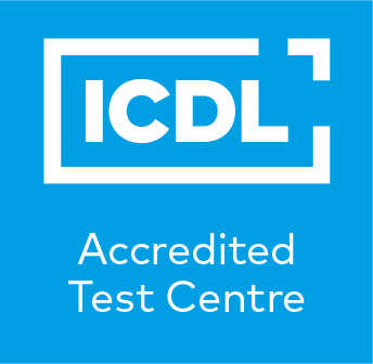 Accredited ICDL Test Centre full colour large size